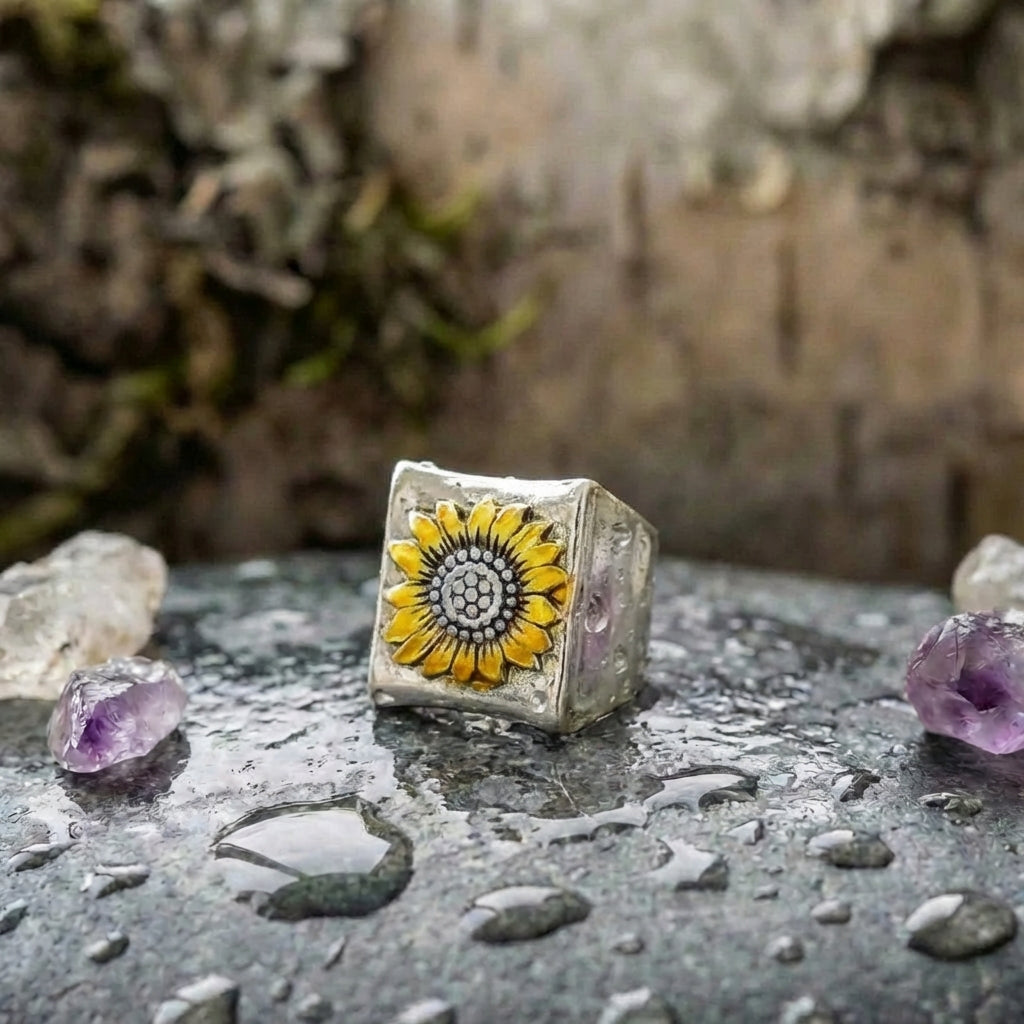 Vintage Sunflower Ring