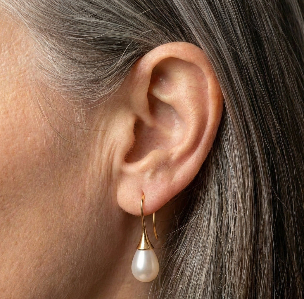 Water Drop Pearl Earrings