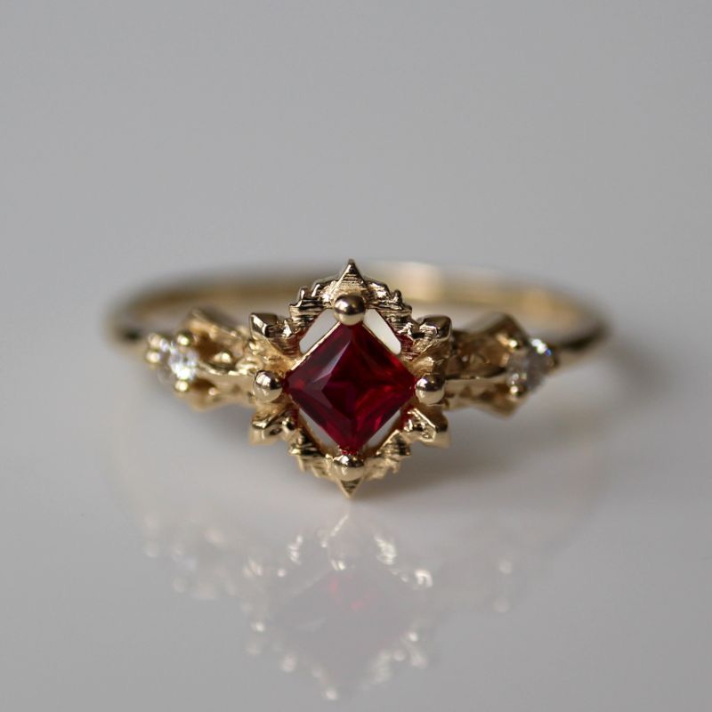 Royal Ruby Crown Ring