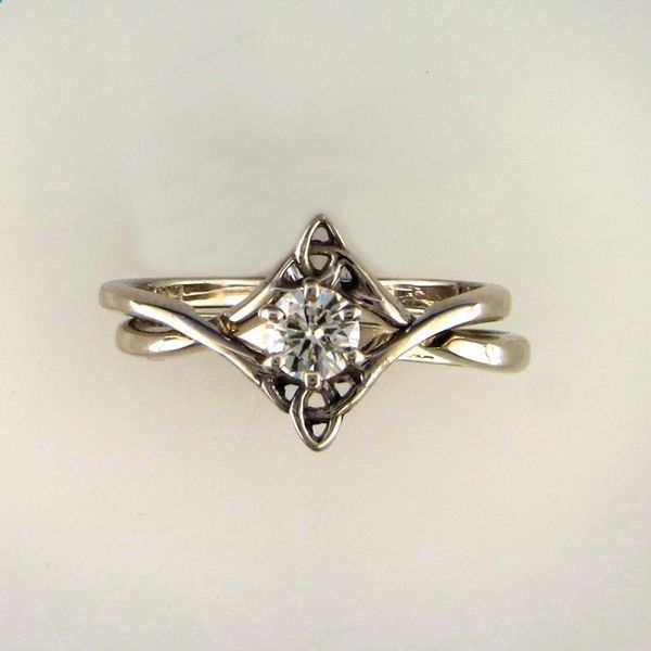 White Zirconia Silver Ring