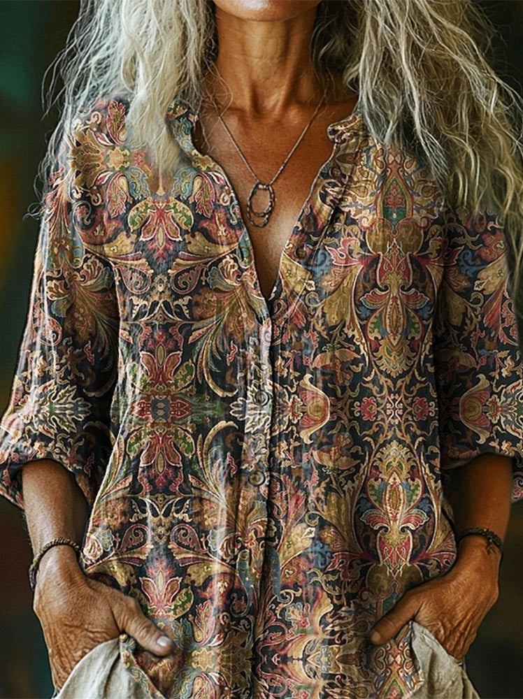 A Vintage Style Shirt with Delicate Timeless Details