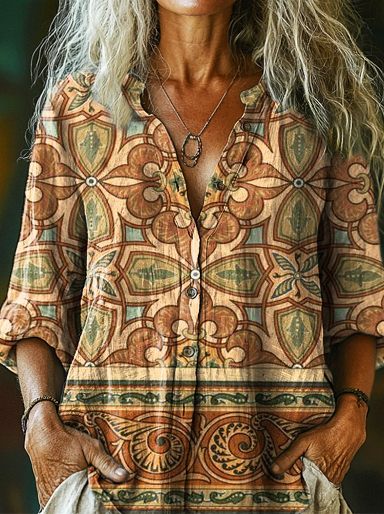 A Vintage Style Shirt with Delicate Timeless Details