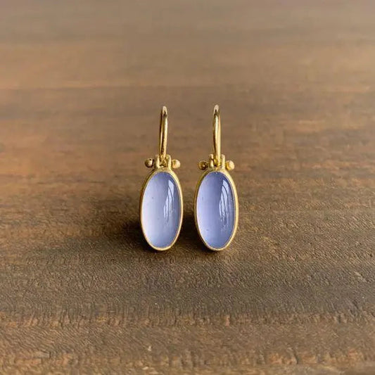 Lilac Moonstone Earrings