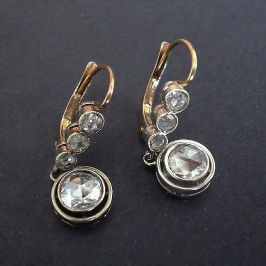Zirconia Golden Earrings