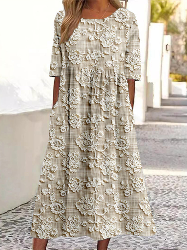 Classic Vintage Dress with a Flattering Fit