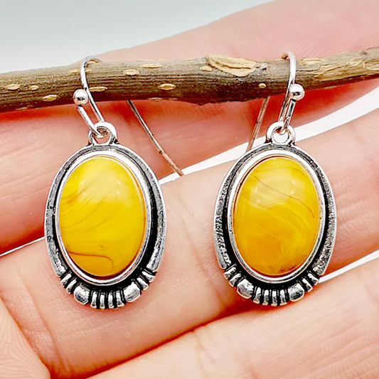 Yellow Stone Earrings