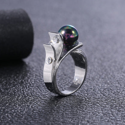 Handgemaakte vintage Parel Ring