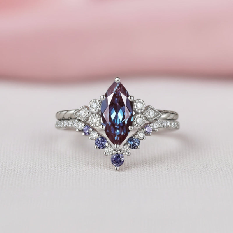 Alexandrite Ring Set