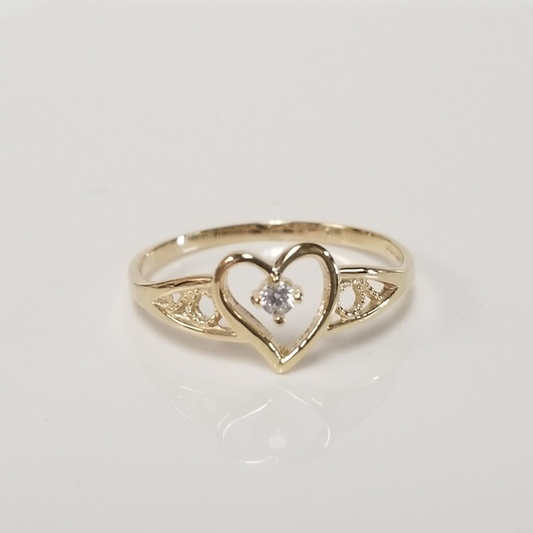 Open Heart Spark Ring