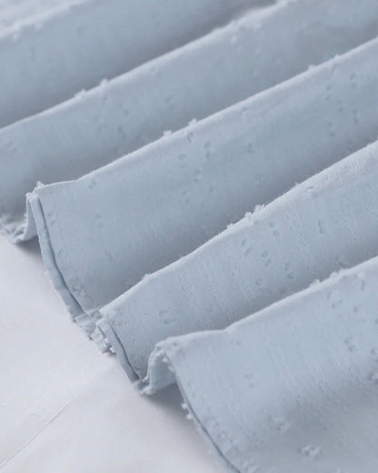 LD | A-lijn mini jurk met V-hals, 3/4 mouwen en zakken