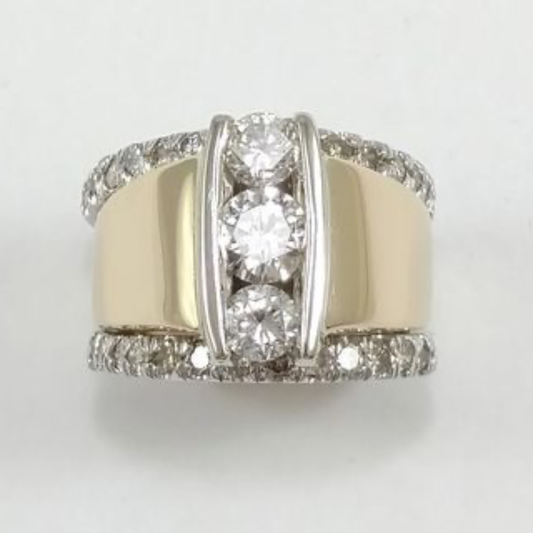 Ivory Luxe Channel Ring