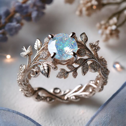 Ethereal Opal Vine Ring