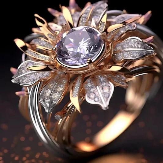 Crystalline Blossom Exotic Ring