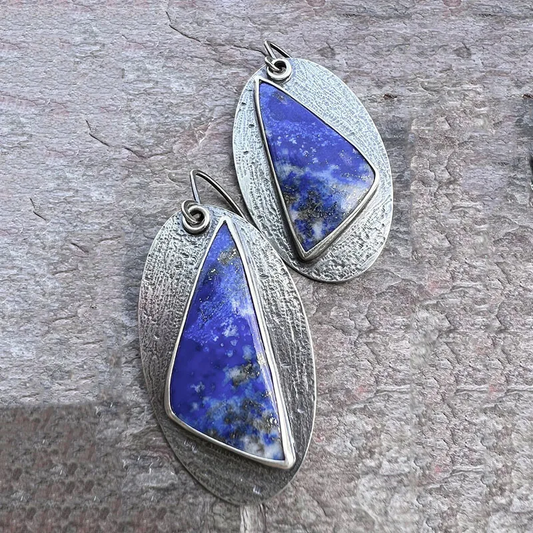Silver Blue Earrings