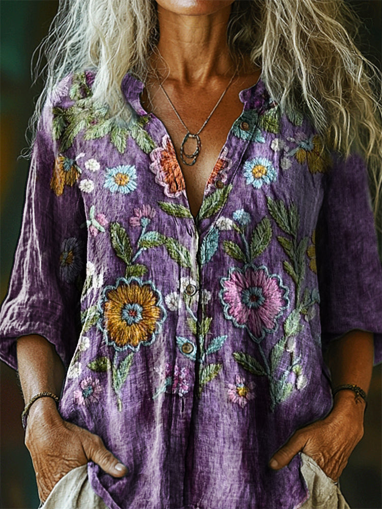 A Vintage Style Shirt with Delicate Timeless Details