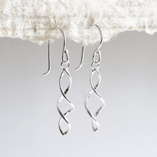 Spiral Silver Earrings