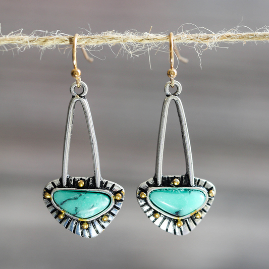 Turquoise Silver Earrings
