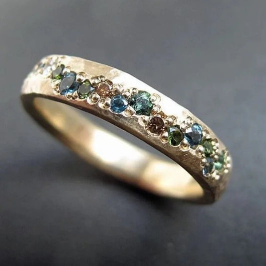 Blue Trail Gold Forged Ring