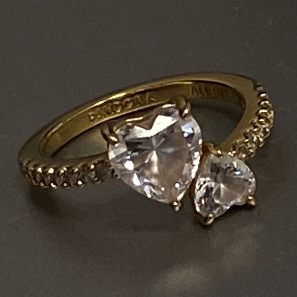 Double Heart Promise Ring