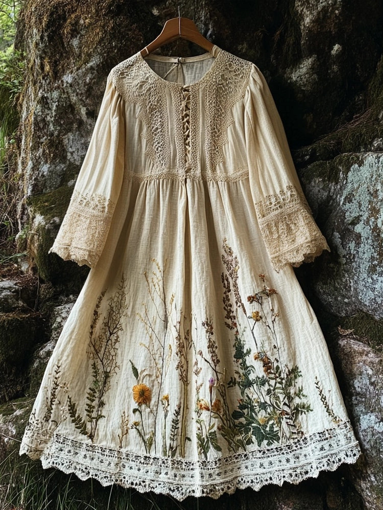 A Vintage Style Dress with Delicate Timeless Details