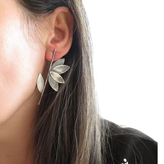 Silver Leaf Earrings