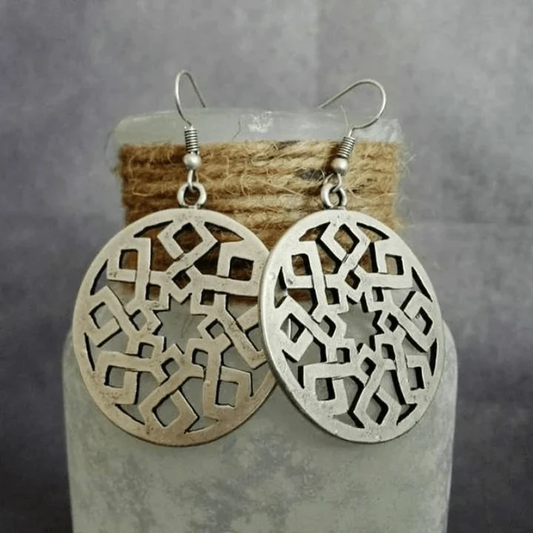 Rounded Silver Earrings