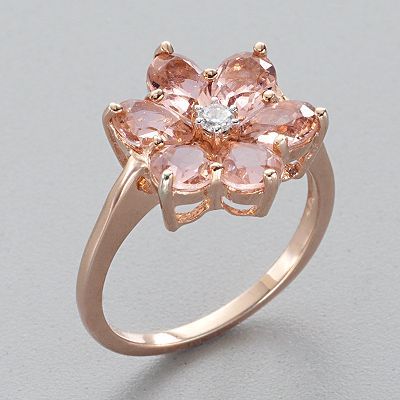 Pink Blossom Rose Gold Ring