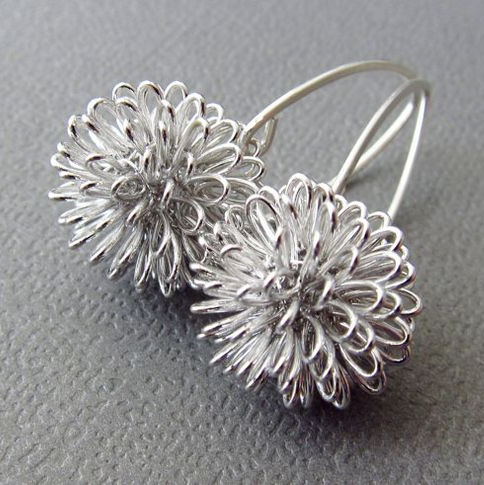Silver Blossom Earrings