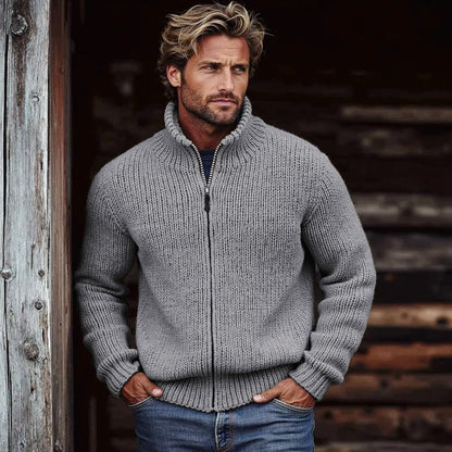 Men's Vintage Solid Color Turtleneck Sweater artswardrobe