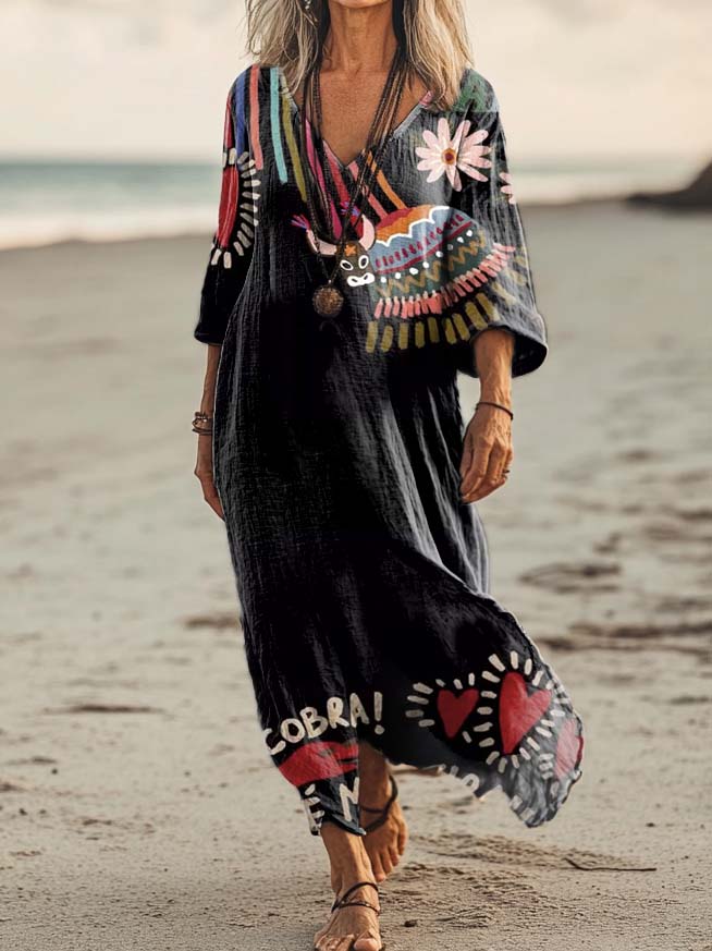 Classic Vintage Dress with a Flattering Fit