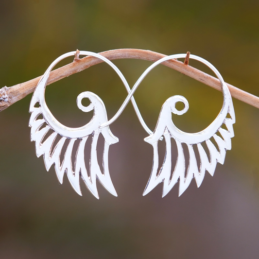 Silver Wings Earrings