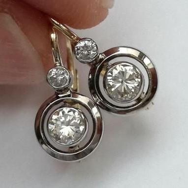 Silver Rounded Zirconia Earrings