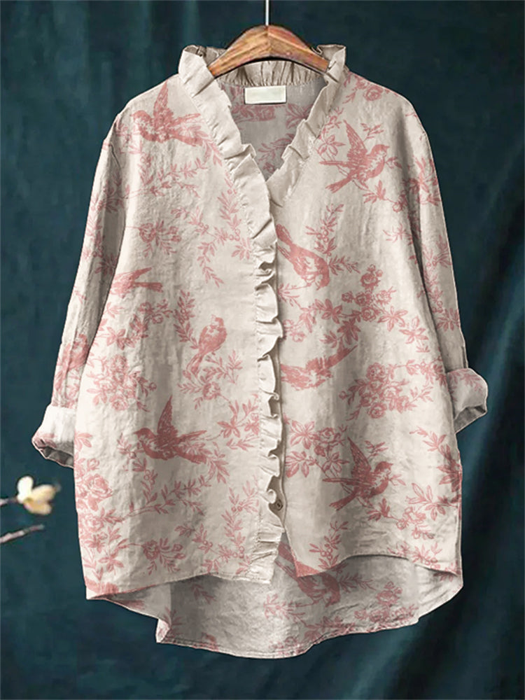 Casually Elegant Blouse with a Refined Edge