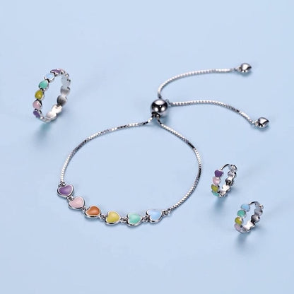 Sterling Silver Paw Print Bracelet ��� Adjustable Fit