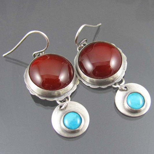Red Stone Earrings