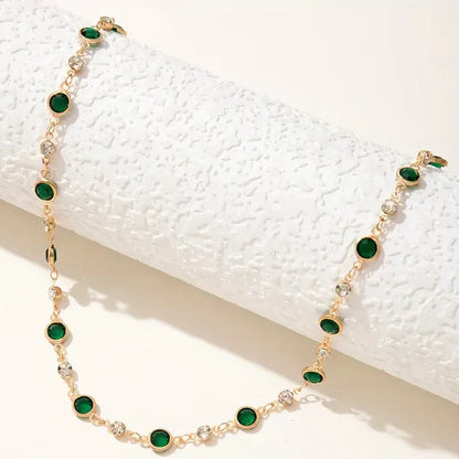 Emerald Green Pendant Necklace