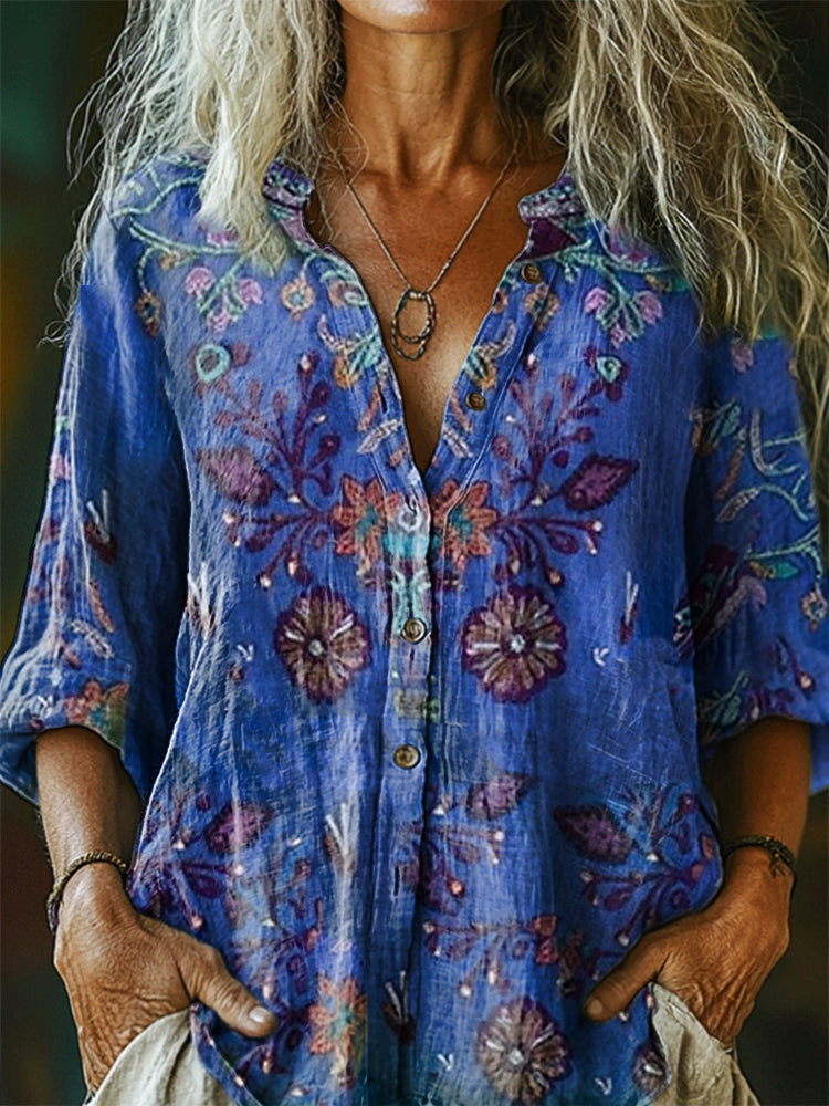 A Vintage Style Shirt with Delicate Timeless Details