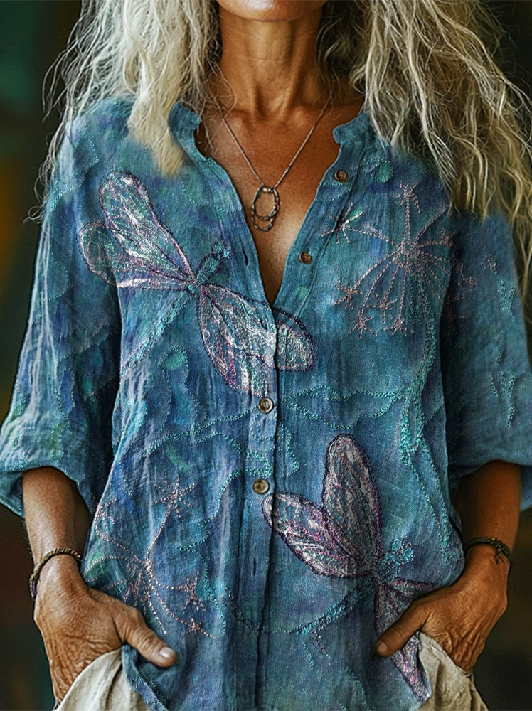 A Vintage Style Shirt with Delicate Timeless Details