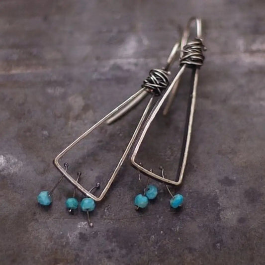 Turquoise Beads Earrings