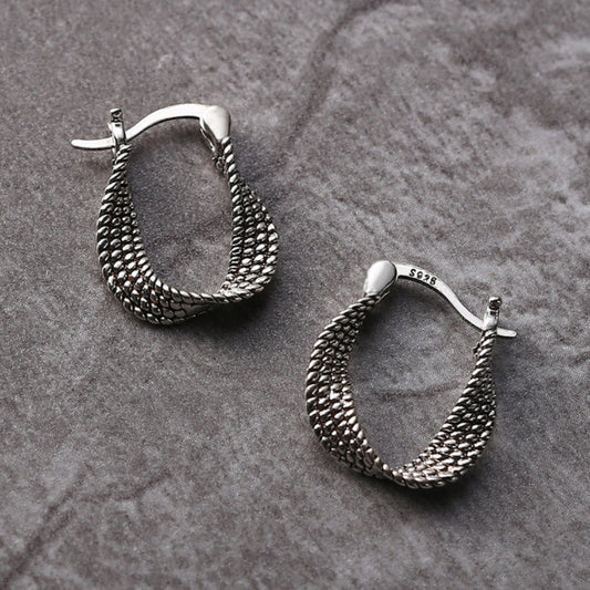 Silver Mesh Earrings