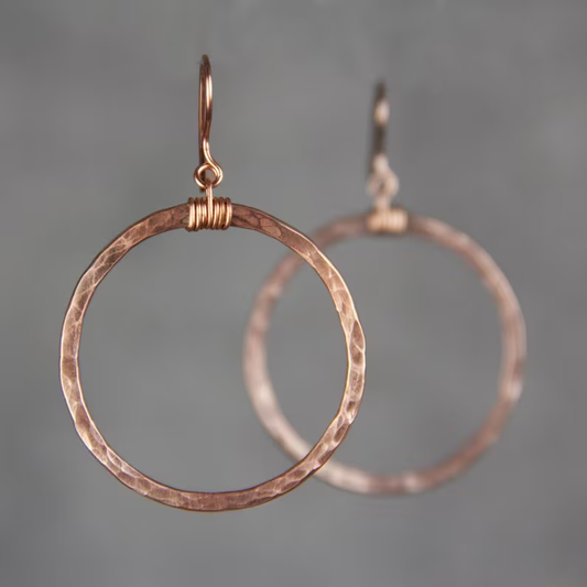 Rose Gold Hoop Earrings
