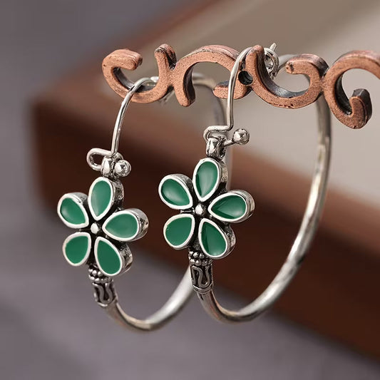Blossom Grace Hoop Earrings