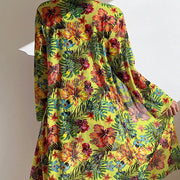 LD | 3-delige bikini met bloemen en gewaad