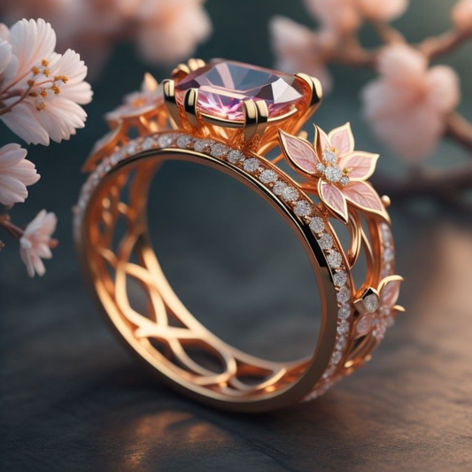 Cherry Blossom Grace Ring