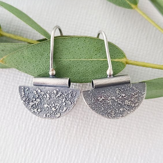 Silver Crest Earrings