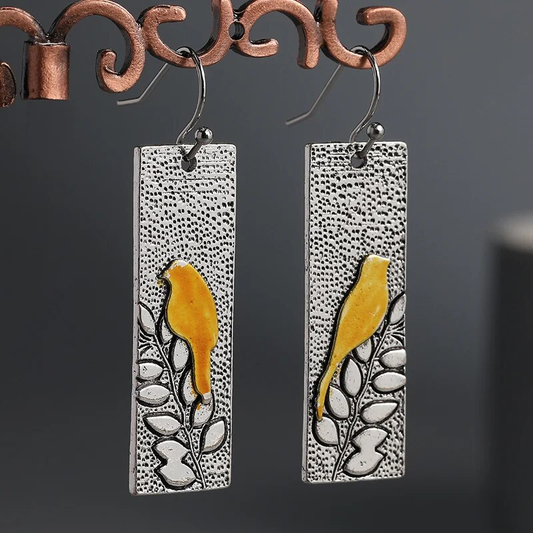 Yellow Bird Earrings