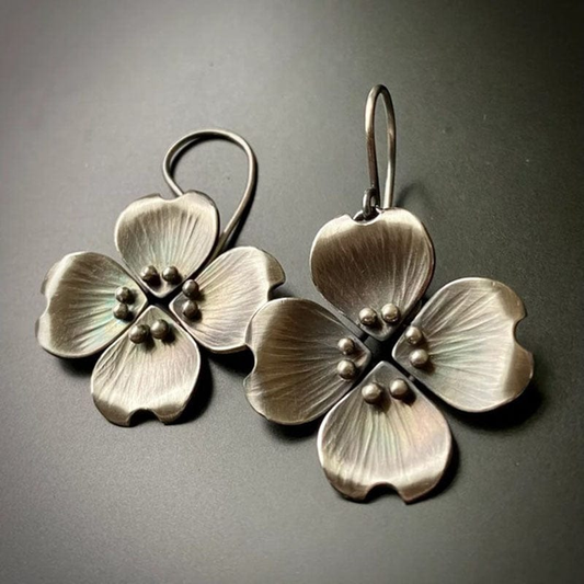 Silver Blossom Earrings
