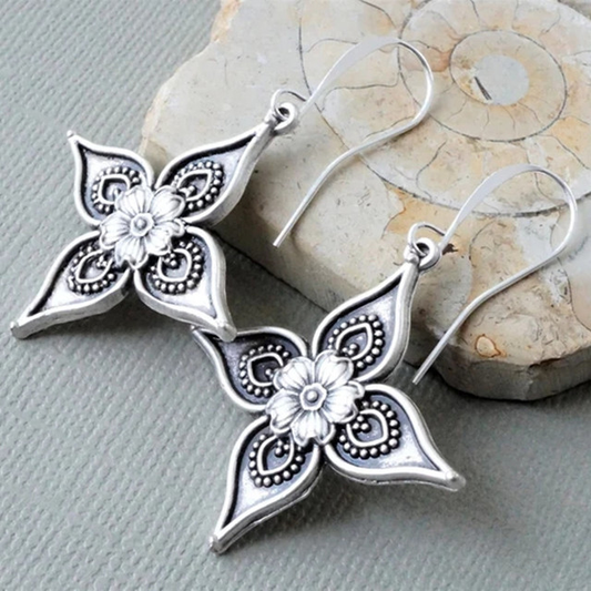 Silver Blosom Earrings
