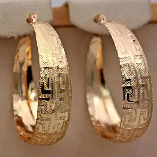 Gold Etnic Earrings