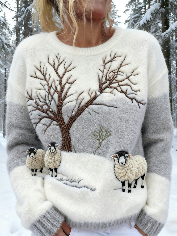 A Vintage Style Sweater with Delicate Timeless Details